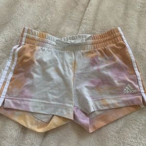 Addidas Pink Tie Dye Shorts